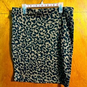 xhilaration leopard print pencil skirt xxl